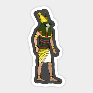 Ancient Egyptian Painting - Horus, the Falcon God Sticker